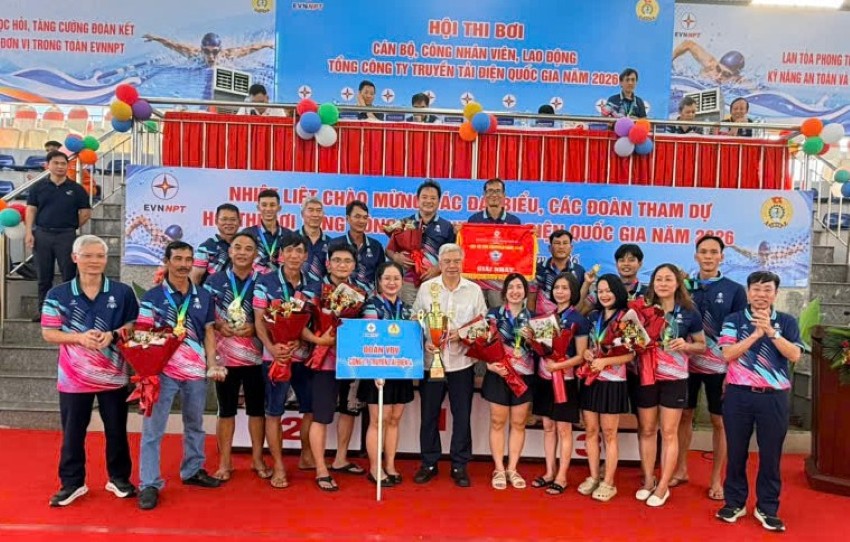 TỔNG CÔNG TY TRUYỀN TẢI ĐIỆN QUỐC GIA TỔ CHỨC HỘI THI BƠI CNVCLĐ NĂM 2026 6