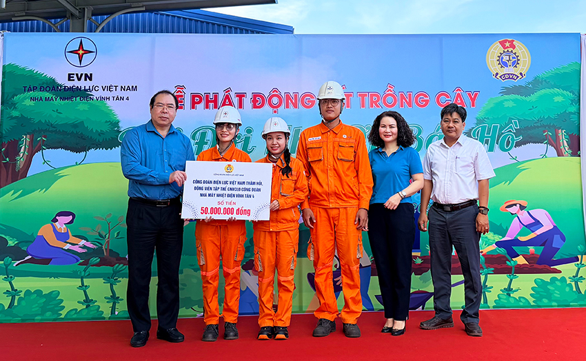 Vĩnh Tân 4: gieo mầm xanh trên vùng đất nắng gió khô cằn – khởi động Lễ phát động 