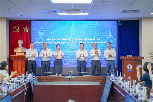 Lễ công bố Hệ thống Quản lý nhân sự HRMS 3.0 và Hệ thống đào tạo trực tuyến EVN E-Learning 2.0