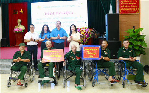 Công đoàn Điện lực Việt Nam tri ân các thương binh, bệnh binh nhân kỷ niệm 79 năm Ngày Thương binh - Liệt sĩ