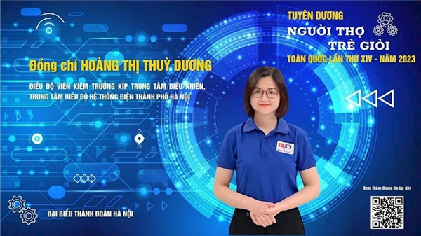 05 đại diện của EVNHANOI được vinh danh tại Lễ tuyên dương Người thợ trẻ giỏi toàn quốc lần thứ XIV, năm 2023