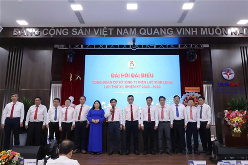 Đại hội đại biểu Công đoàn cơ sở Công ty Điện lực Vĩnh Long nhiệm kỳ 2025-2030 thành công tốt đẹp