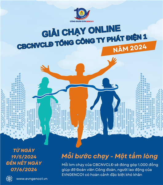 EVNGENCO:  Phát động Giải chạy Online CBCNVCLĐ năm 2024