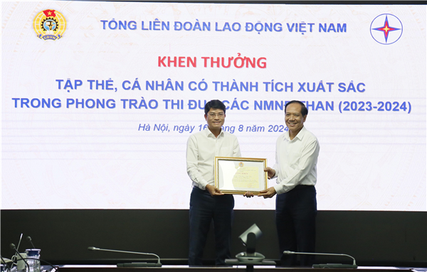 EVN: Khen thưởng các tập thể, cá nhân có thành tích xuất sắc phong trào thi đua các Nhà máy Nhiệt điện than.