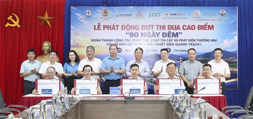 Thi đua “90 ngày đêm” quyết tâm đưa Nhiệt điện Quảng Trạch I về đích