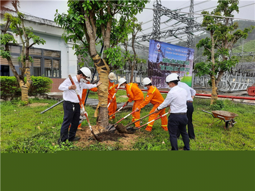 Công đoàn các cấp trong EVNNPT tích hưởng ứng Chương trình “Tết Trồng cây” năm 2025