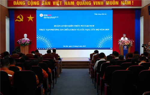 PC Yên Bái huấn luyện nghiệp vụ, thực tập phương án phòng cháy chữa cháy năm 2025
