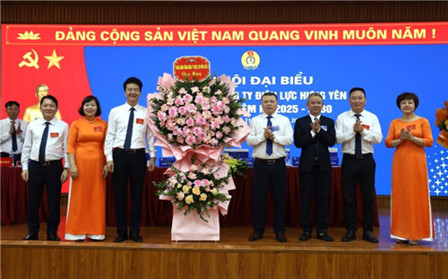 Đại hội đại biểu Công đoàn Công ty Điện lực Hưng Yên lần thứ nhất, nhiệm kỳ 2025- 2030 thành công tốt đẹp