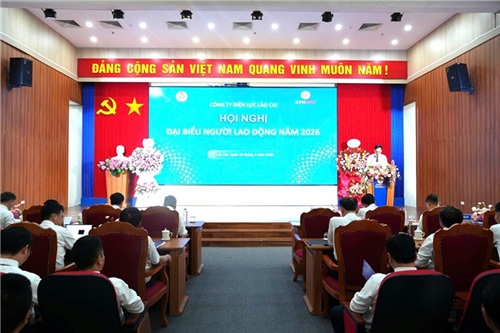 Hội nghị đại biểu người lao động Công ty Điện lực Lào Cai năm 2026