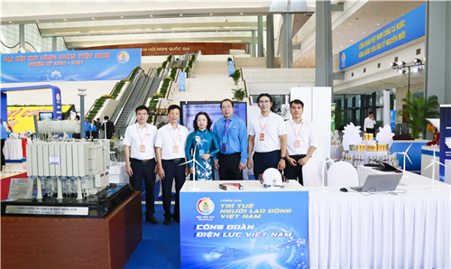Công đoàn Điện lực Việt Nam tham dự Triển lãm chào mừng Đại hội XIV Công đoàn Việt Nam