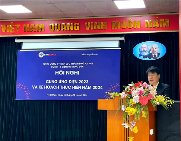 Công ty Điện lực Hoài Đức: Hội nghị cung ứng điện năm 2023 và Kế hoạch thực hiện năm 2024