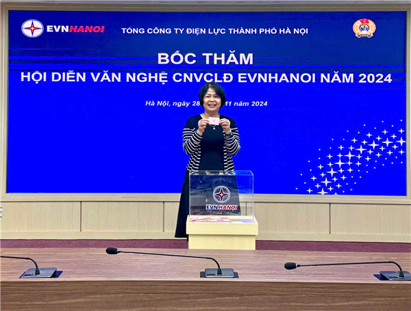 EVNHANOI tổ chức Lễ bốc thăm Hội diễn văn nghệ Công nhân viên chức lao động 