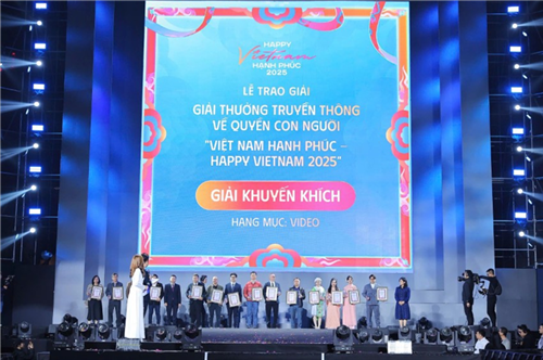 EVNNPT có 6 tác phẩm đoạt giải truyền thông “Việt Nam hạnh phúc - Happy Vietnam 2025”