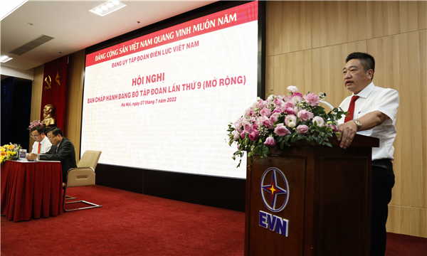 Giám đốc Ban QLDA Điện 1 phát biểu tham luận tại Hội nghị