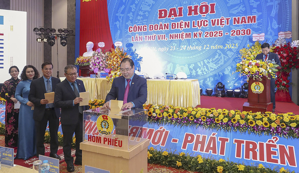 Đại hội Công đoàn Điện lực Việt Nam lần thứ VII: Dấu mốc định hình vai trò công đoàn trong giai đoạn phát triển mới của EVN 5