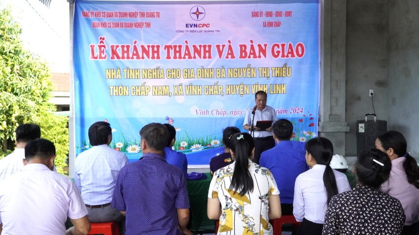 Khánh thành nhà tình nghĩa do EVNCPC hỗ trợ tại Vĩnh Linh, Quảng Trị 1