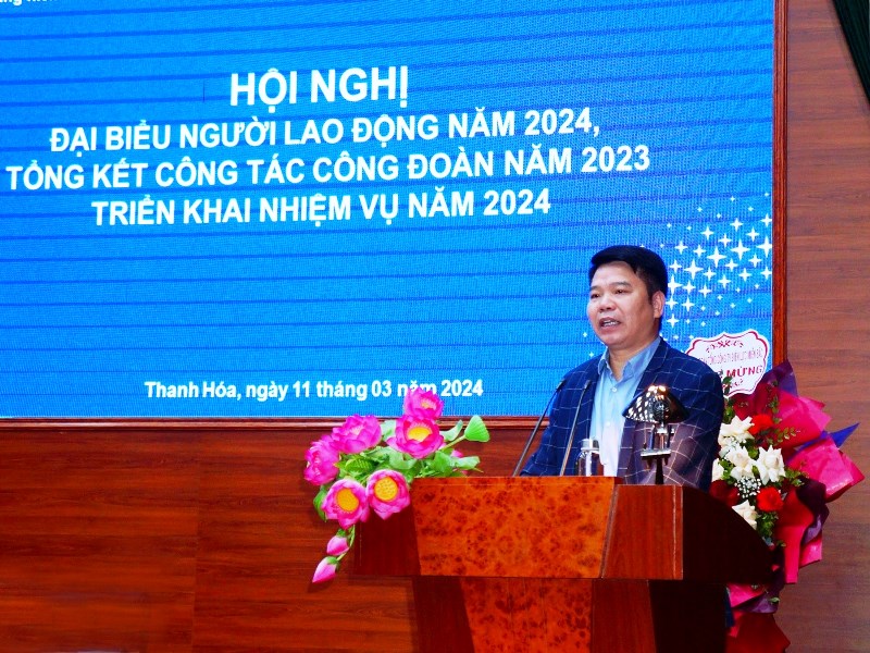 PC Thanh Hóa tổ chức Hội nghị Đại biểu Người lao động năm 2024 - Tổng kết công tác Công đoàn 2023, phương hướng nhiệm vụ năm 2024 2