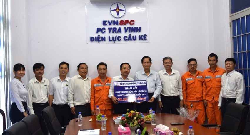 Tổng Công ty Điện lực miền Nam thăm hỏi người lao động nhân 