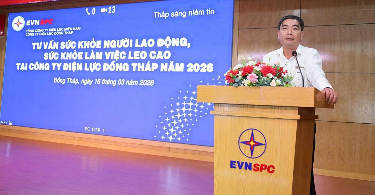 Công ty Điện lực Đồng Tháp tổ chức tọa đàm tư vấn sức khỏe cho người lao động năm 2026
