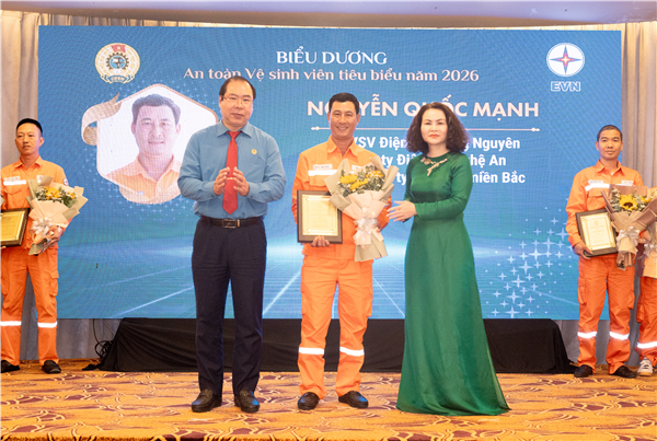 Nguyễn Quốc Mạnh - Gương sáng An toàn vệ sinh viên tiêu biểu ngành Điện năm 2026