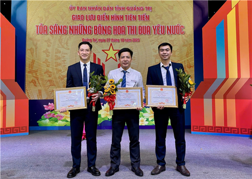 Ba cá nhân của Công ty Điện lực Quảng Trị được vinh danh điển hình tiên tiến trong phong trào thi đua yêu nước giai đoạn 2020–2025