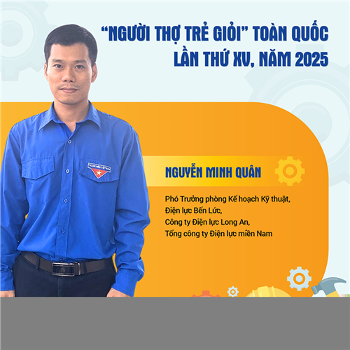 CHÂN DUNG “NGƯỜI THỢ TRẺ GIỎI” TOÀN QUỐC 2025 “KỸ SƯ TRẺ TẬN TỤY VỚI NGHỀ”