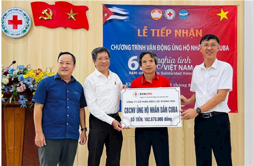 Công ty Cổ phần Điện lực Khánh Hòa:  Đóng góp hơn 162 triệu đồng ủng hộ nhân dân Cuba