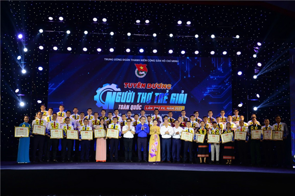 EVN có 11 cá nhân được vinh danh tại Giải thưởng Người thợ trẻ giỏi toàn quốc lần thứ XV, năm 2025