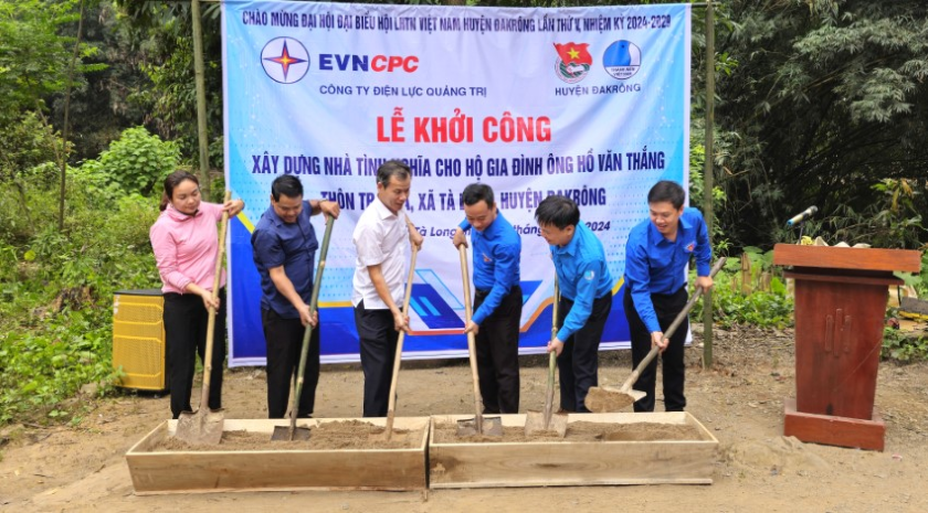 Quảng Trị: Khởi công 2 nhà tình nghĩa do EVNCPC hỗ trợ tại huyện miền núi Đakrông