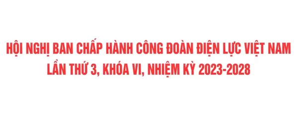 Hội nghị ban chấp hành Công đoàn điện lực Việt Nam lần thứ 3, Khóa VI, nhiệm kỳ 2023-2028