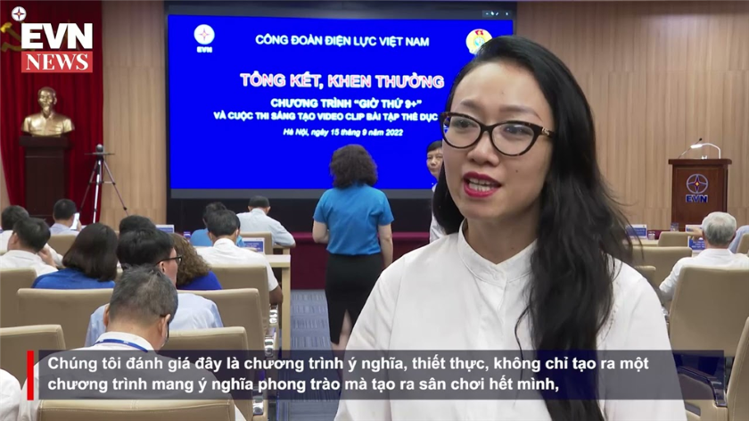 Trao giải cuộc thi sáng tạo video clip Bài tập thể dục năm 2022