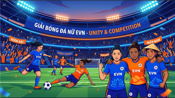 Giải bóng đá nữ CBCNV EVN tháng 3/2026