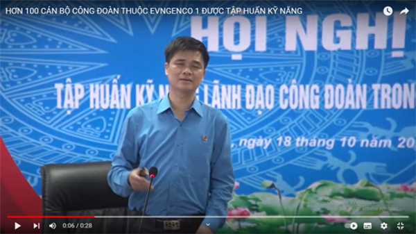 Hơn 100 cán bộ Công đoàn Tổng công ty Phát điện 1 được tập huấn kỹ năng hoạt động 