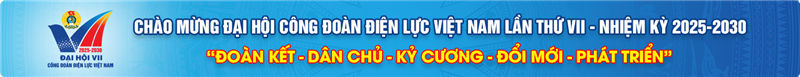 Đại hội Công đoàn ĐLVN lần thứ VII - Banner dài giữa trang chủ