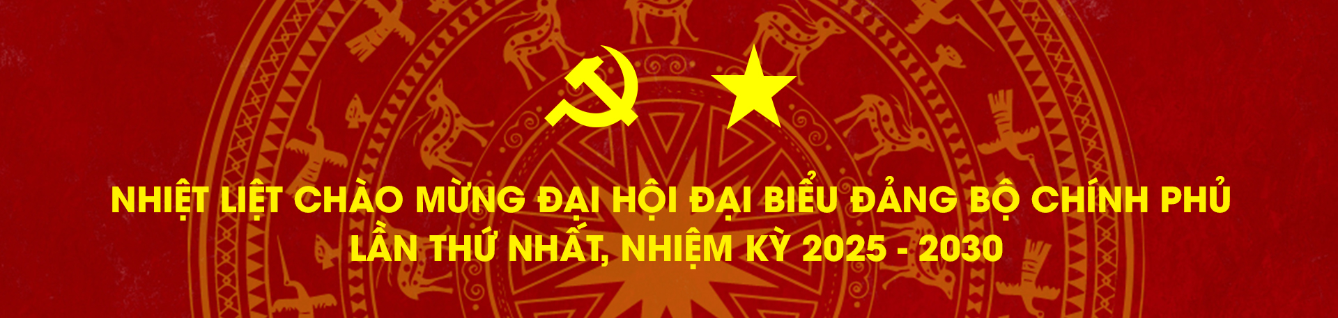 Chào mừng Đại hội Đảng bộ Chính phủ